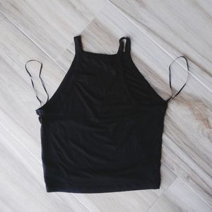 NWT Large Ambiance Black Tank Top Crop Top